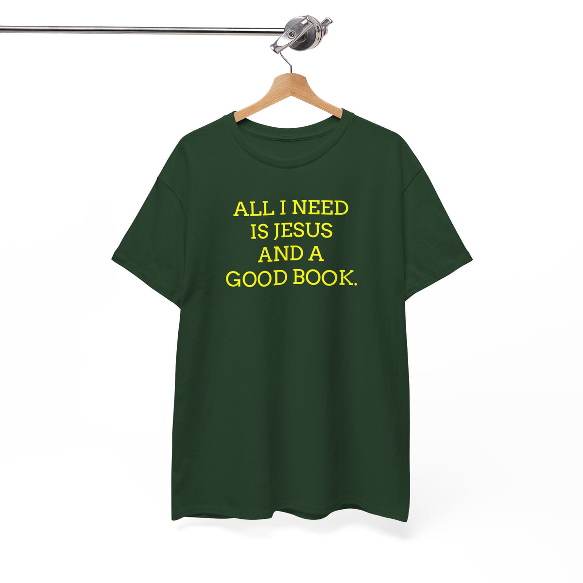 "All I Need Is Jesus and a Good Book" Faith Tee - Christian T‑Shirt