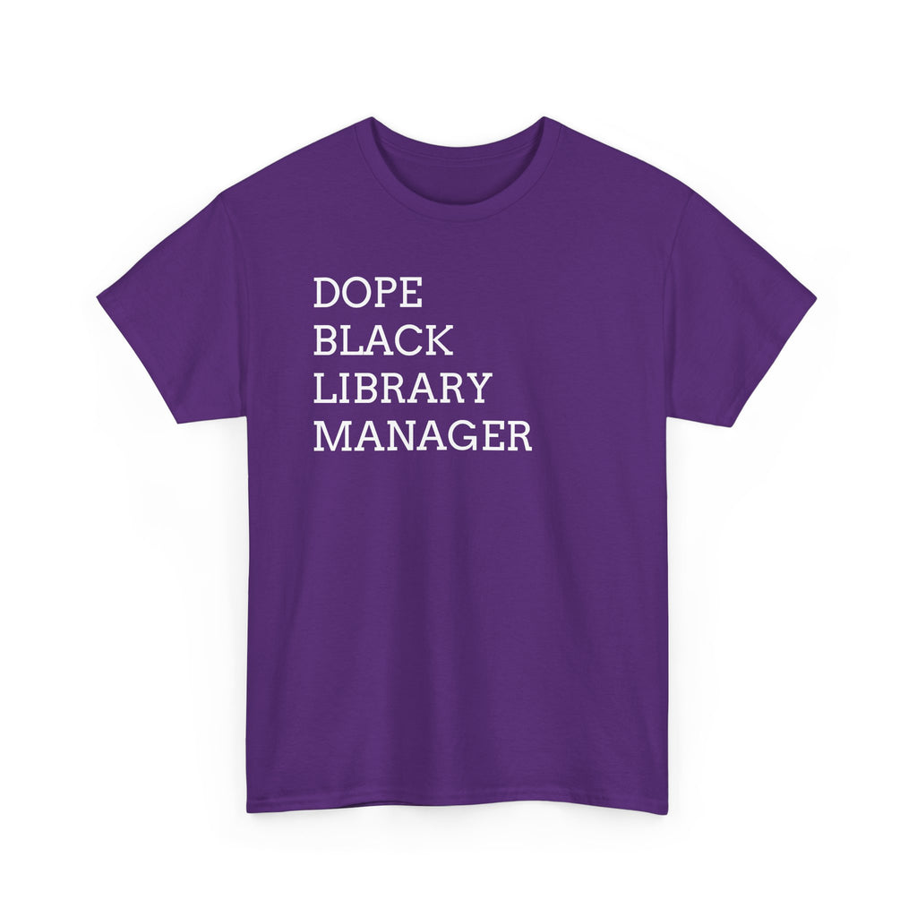 Dope Black Library Manager T-Shirt