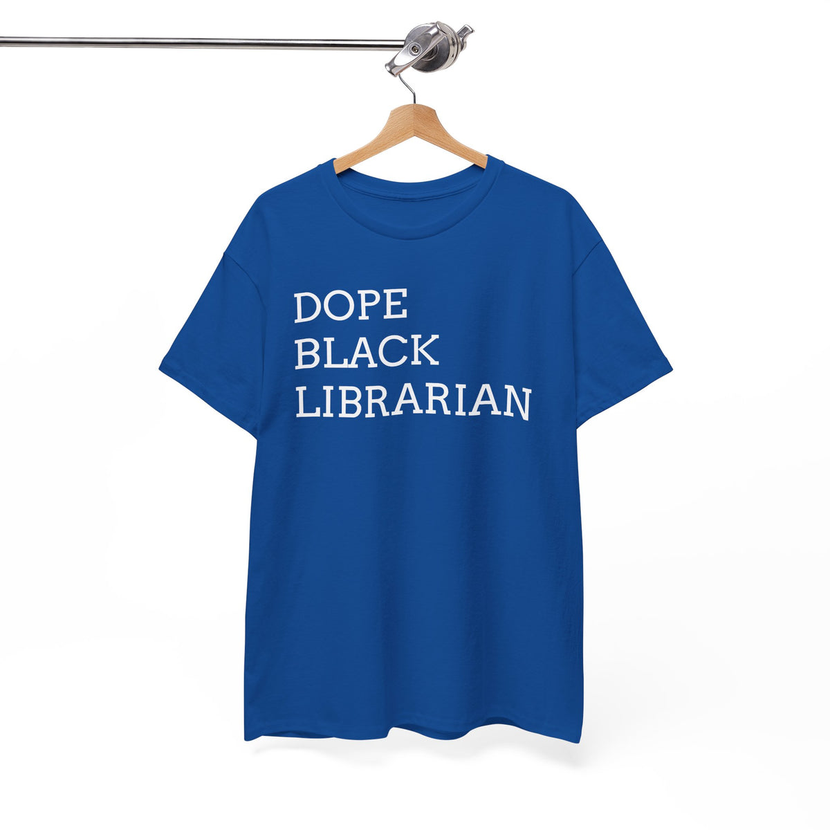 Dope Black Librarian T-Shirt — Bold Typography Tee for Black Librarians & Book Lovers