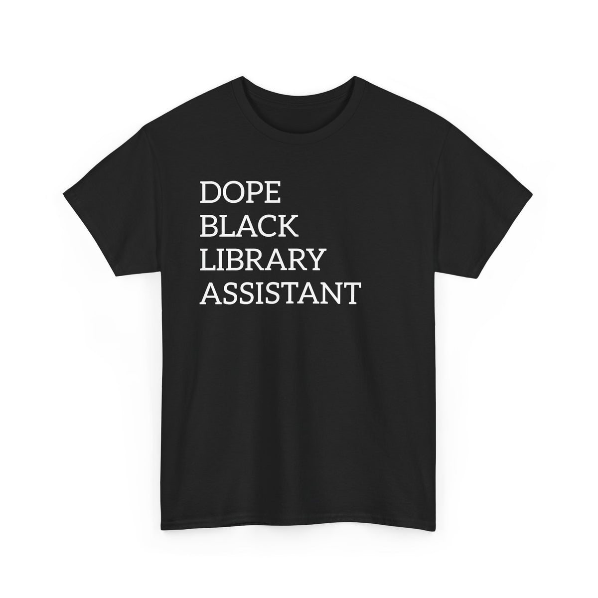 Dope Black Library Assistant T‑Shirt