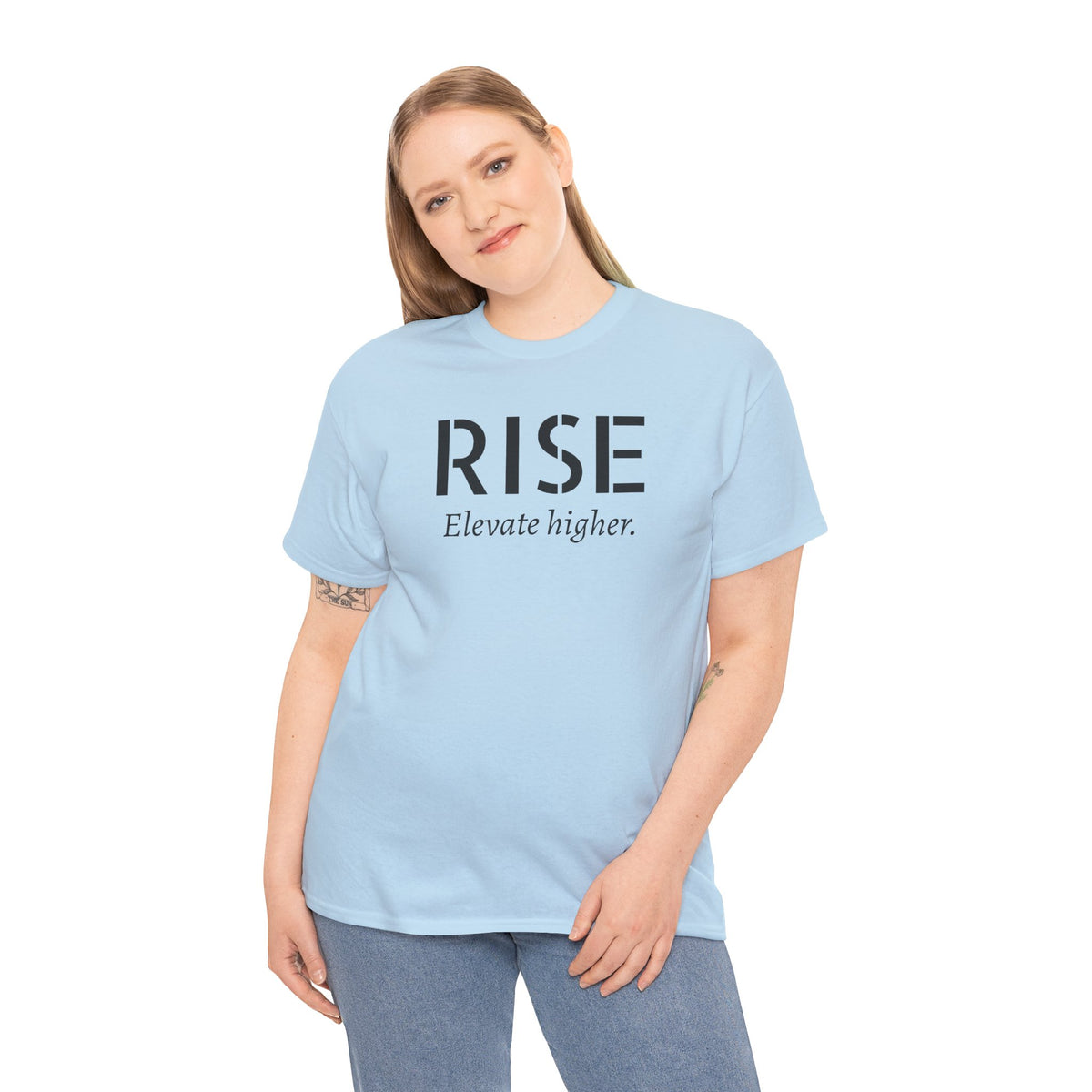 Rise "Elevate Higher" T-Shirt — Inspirational Motivational Tee
