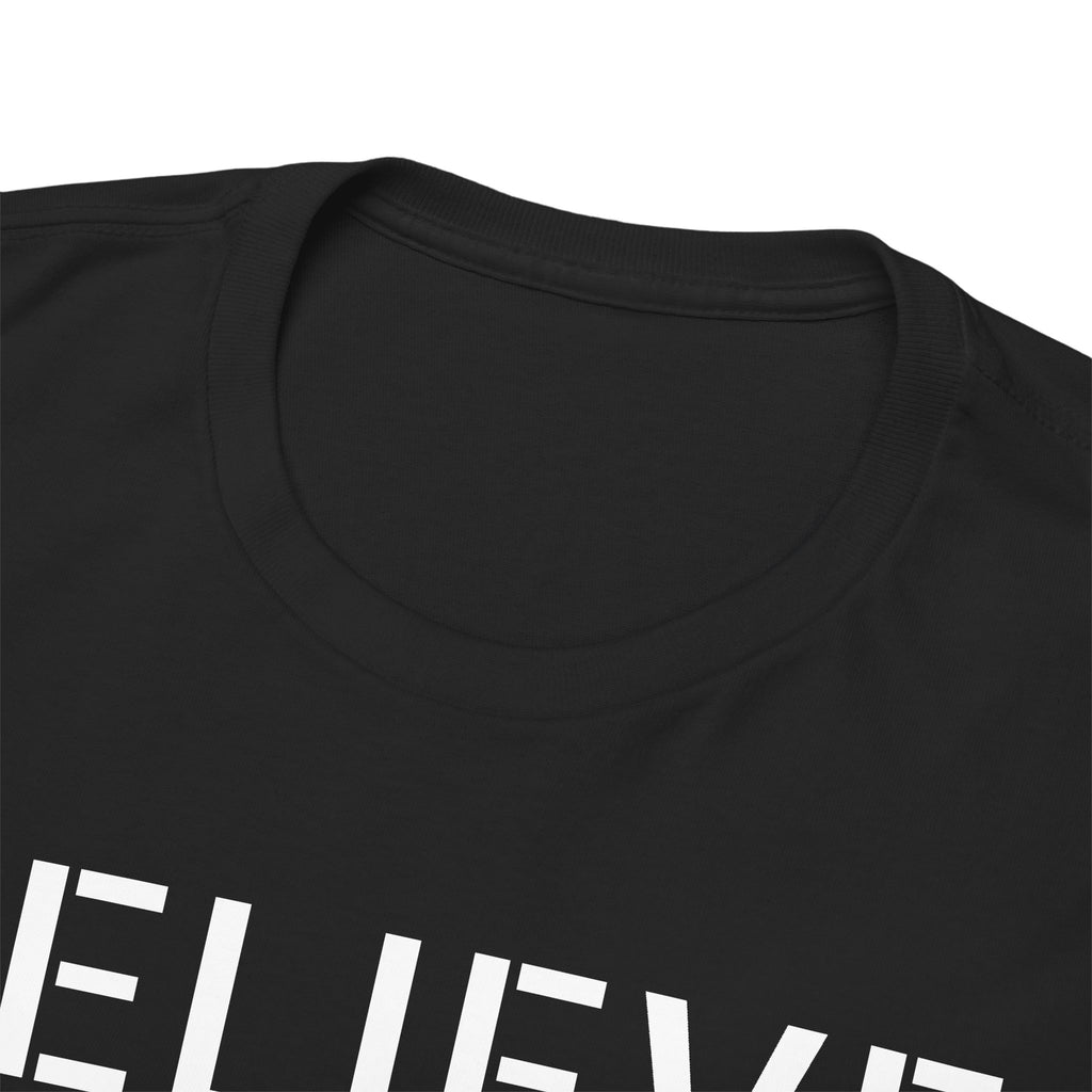 Believe Faith T‑Shirt — "Believe: Faith Unlocks Doors" Inspirational Tee