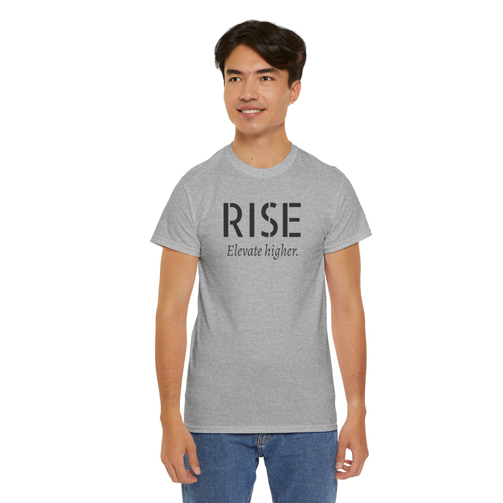Rise "Elevate Higher" T-Shirt — Inspirational Motivational Tee