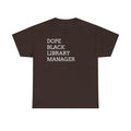 Dope Black Library Manager T-Shirt