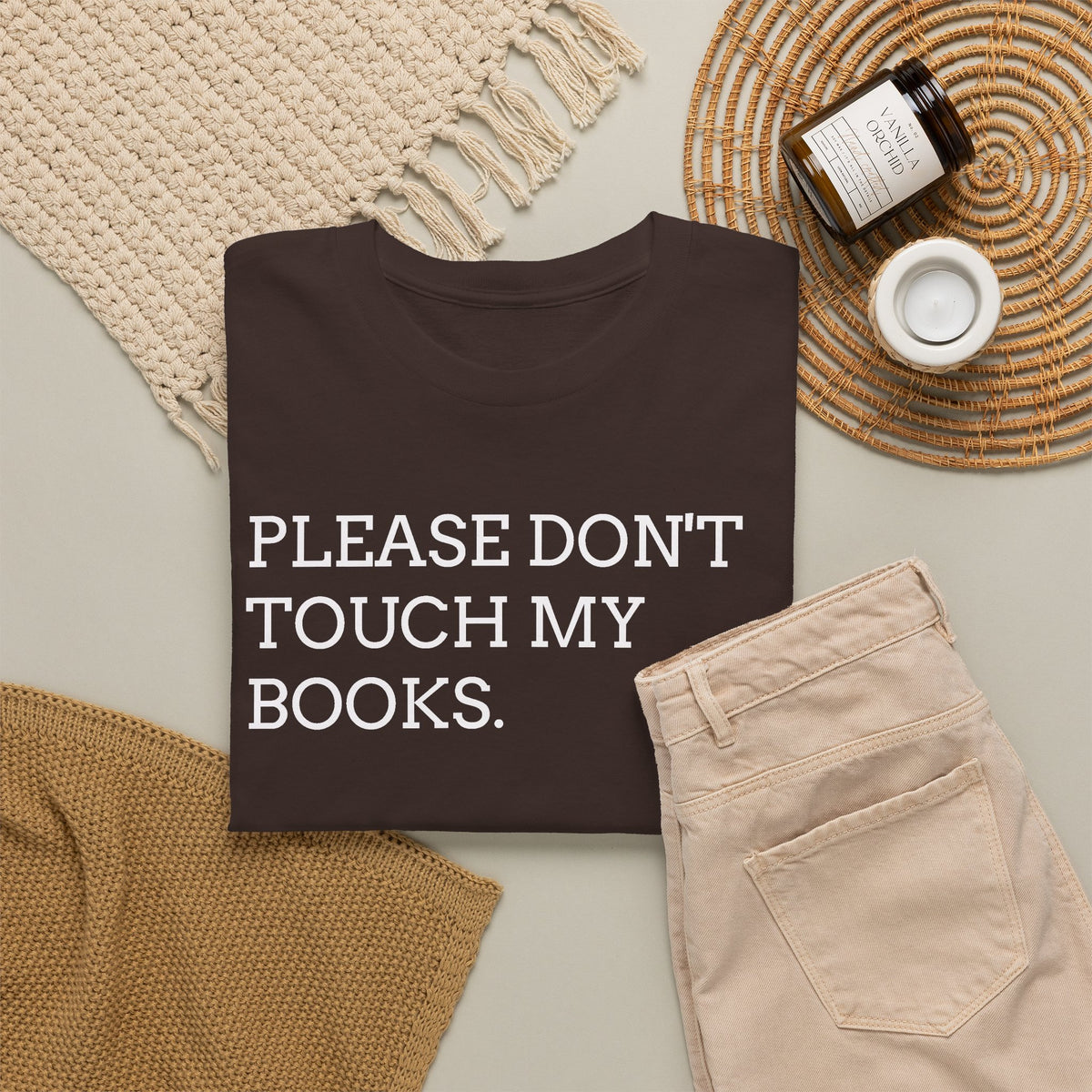 Please Don’t Touch My Books T-Shirt — Funny Book Lover Tee