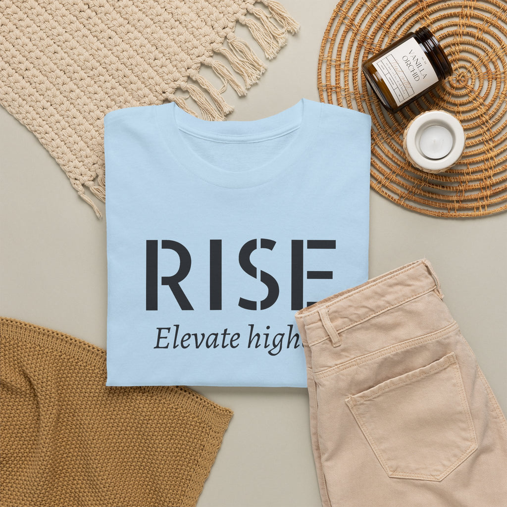 Rise "Elevate Higher" T-Shirt — Inspirational Motivational Tee