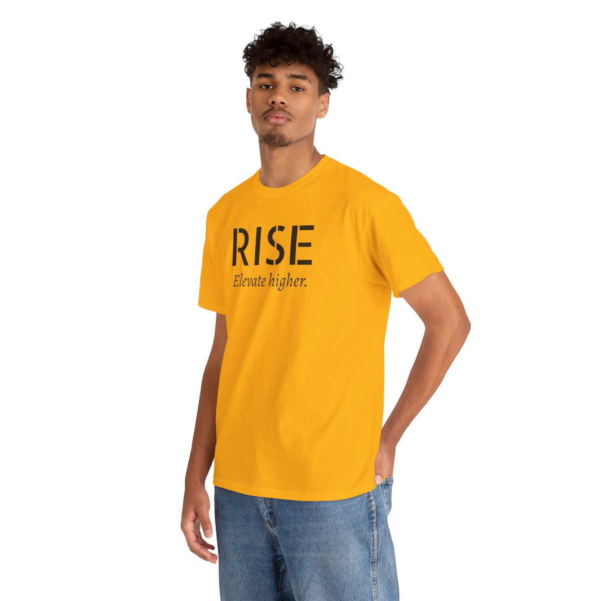 Rise "Elevate Higher" T-Shirt — Inspirational Motivational Tee