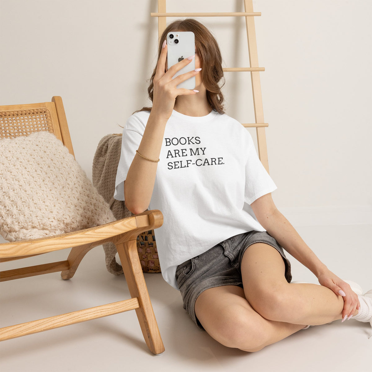 Books Are My Self-Care Tee — Literary Quote T‑Shirt for Book Lovers