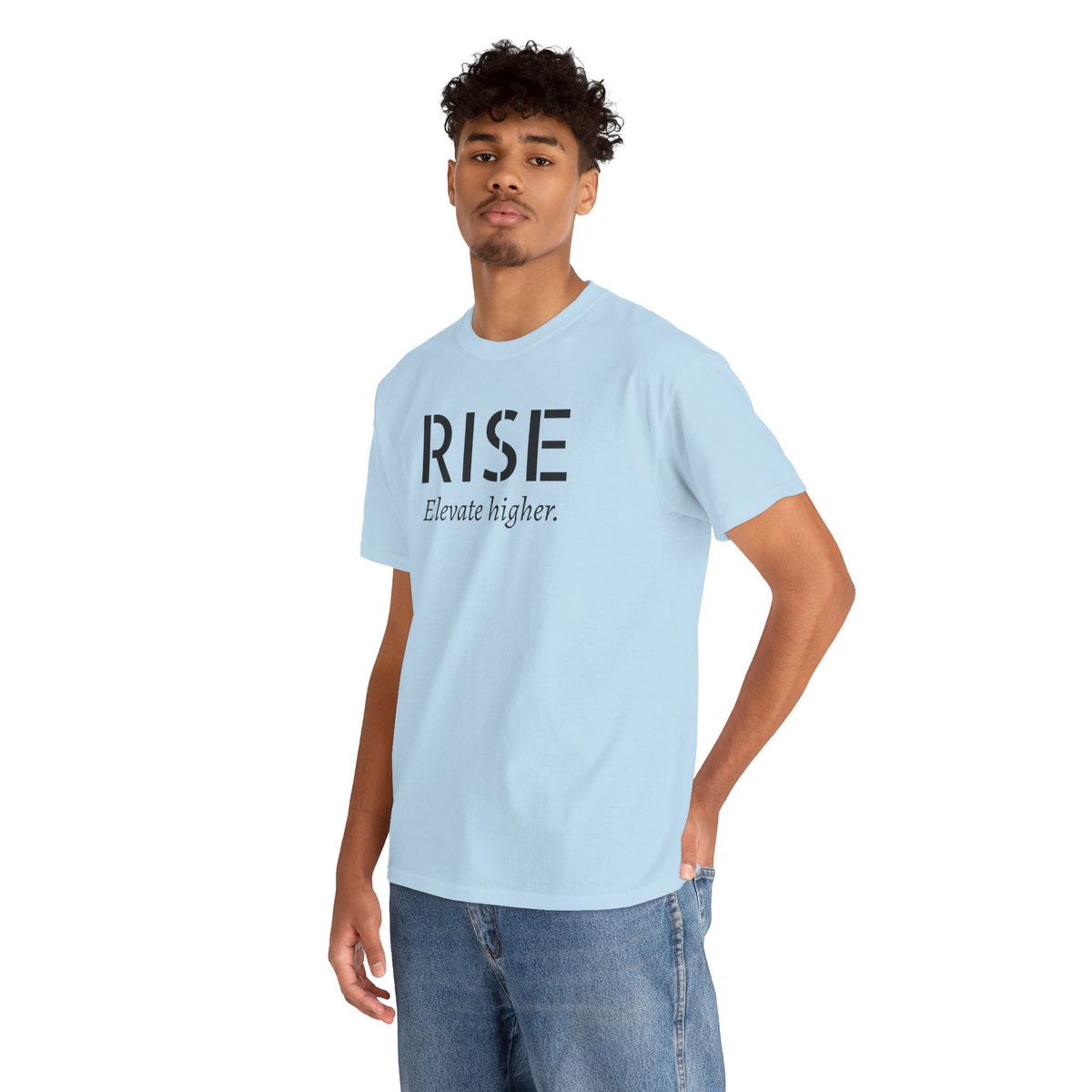 Rise "Elevate Higher" T-Shirt — Inspirational Motivational Tee