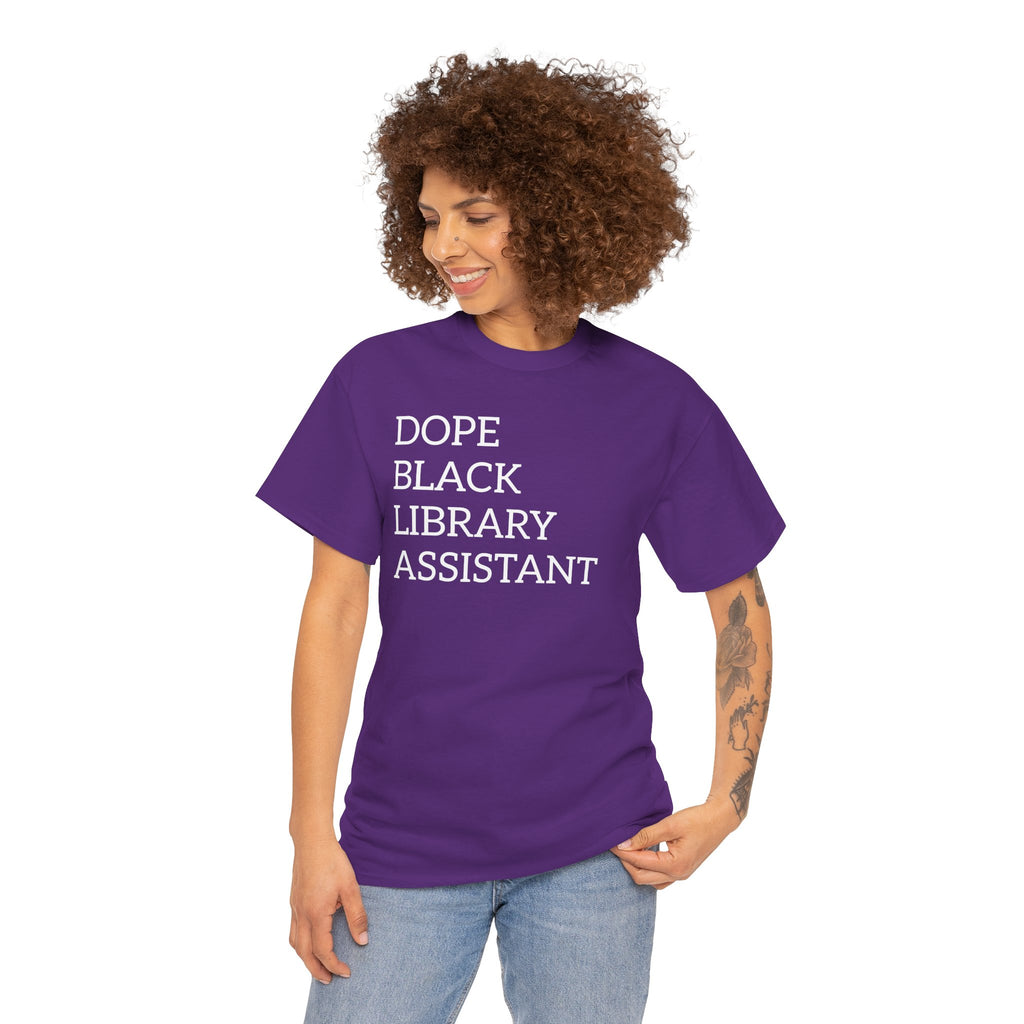 Dope Black Library Assistant T‑Shirt