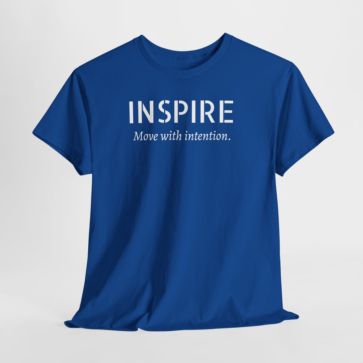 Inspire “Move with Intention” Tee — Motivational Graphic T-Shirt