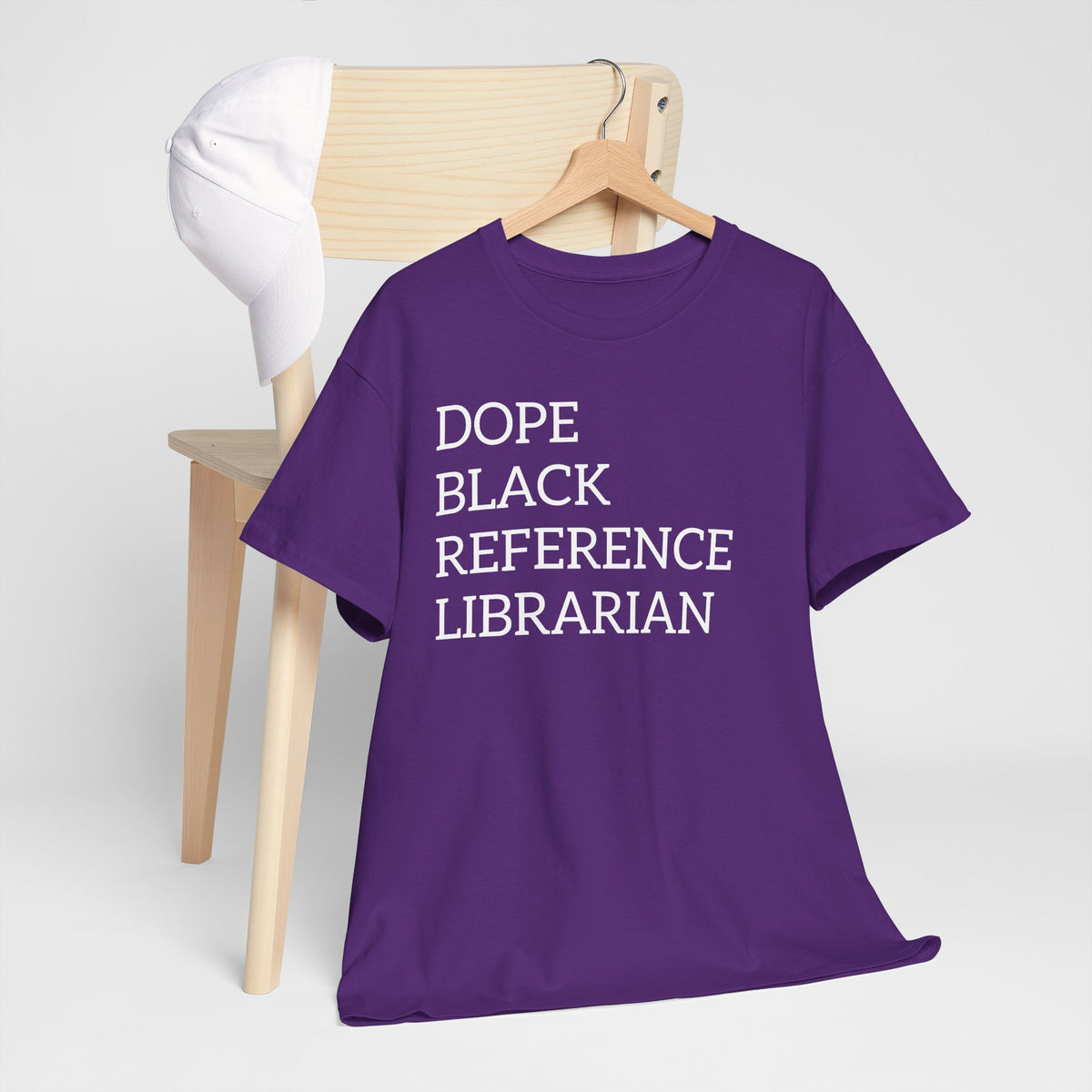 Dope Black Reference Librarian T-Shirt — Bold Typography Tee for Black Librarians & Library Lovers