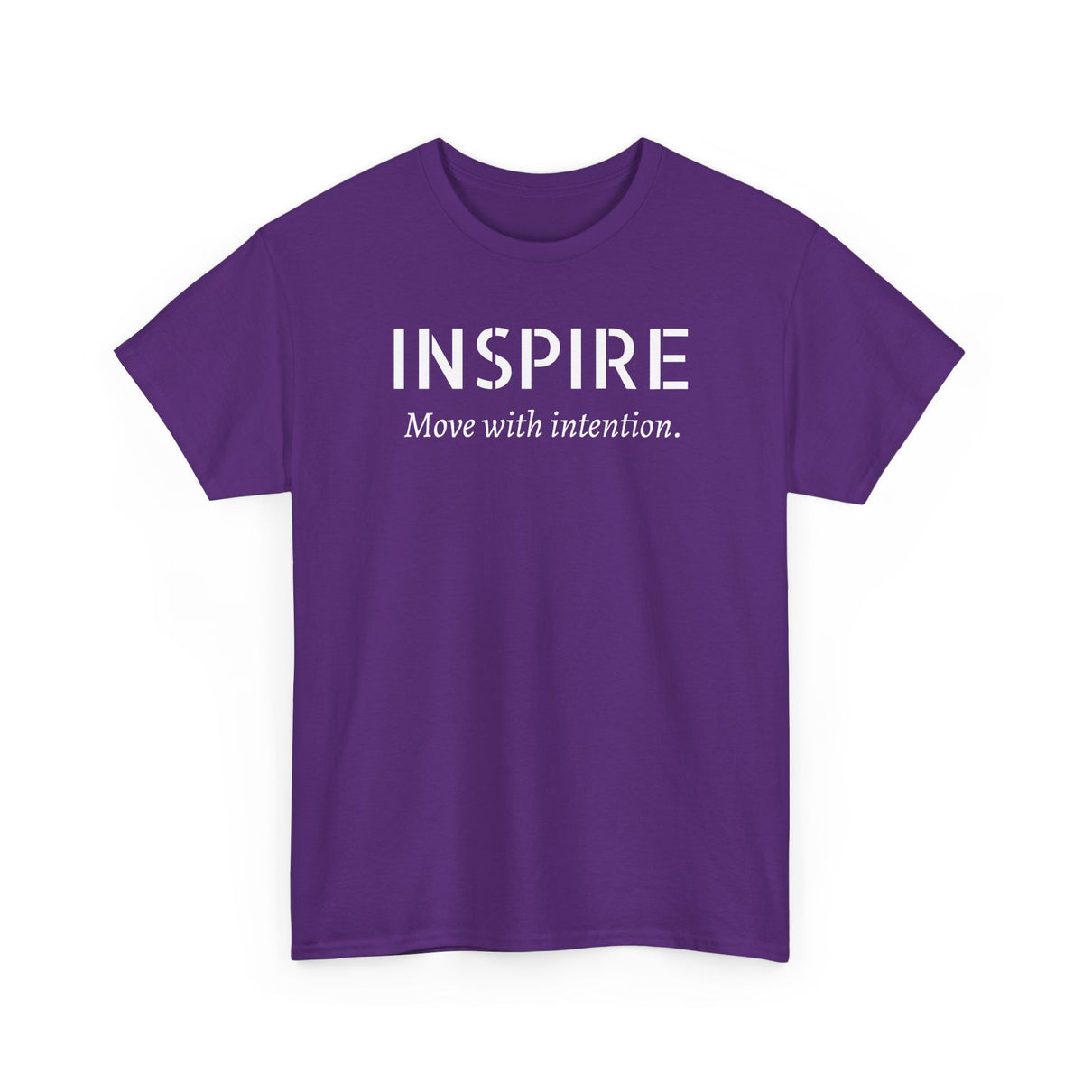 Inspire “Move with Intention” Tee — Motivational Graphic T-Shirt