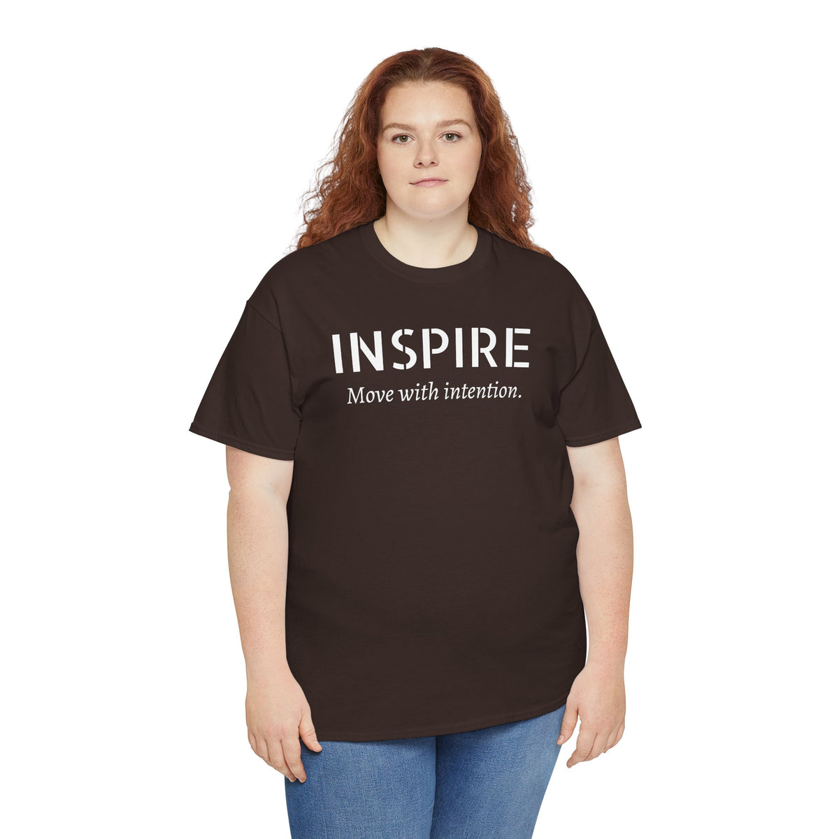 Inspire “Move with Intention” Tee — Motivational Graphic T-Shirt