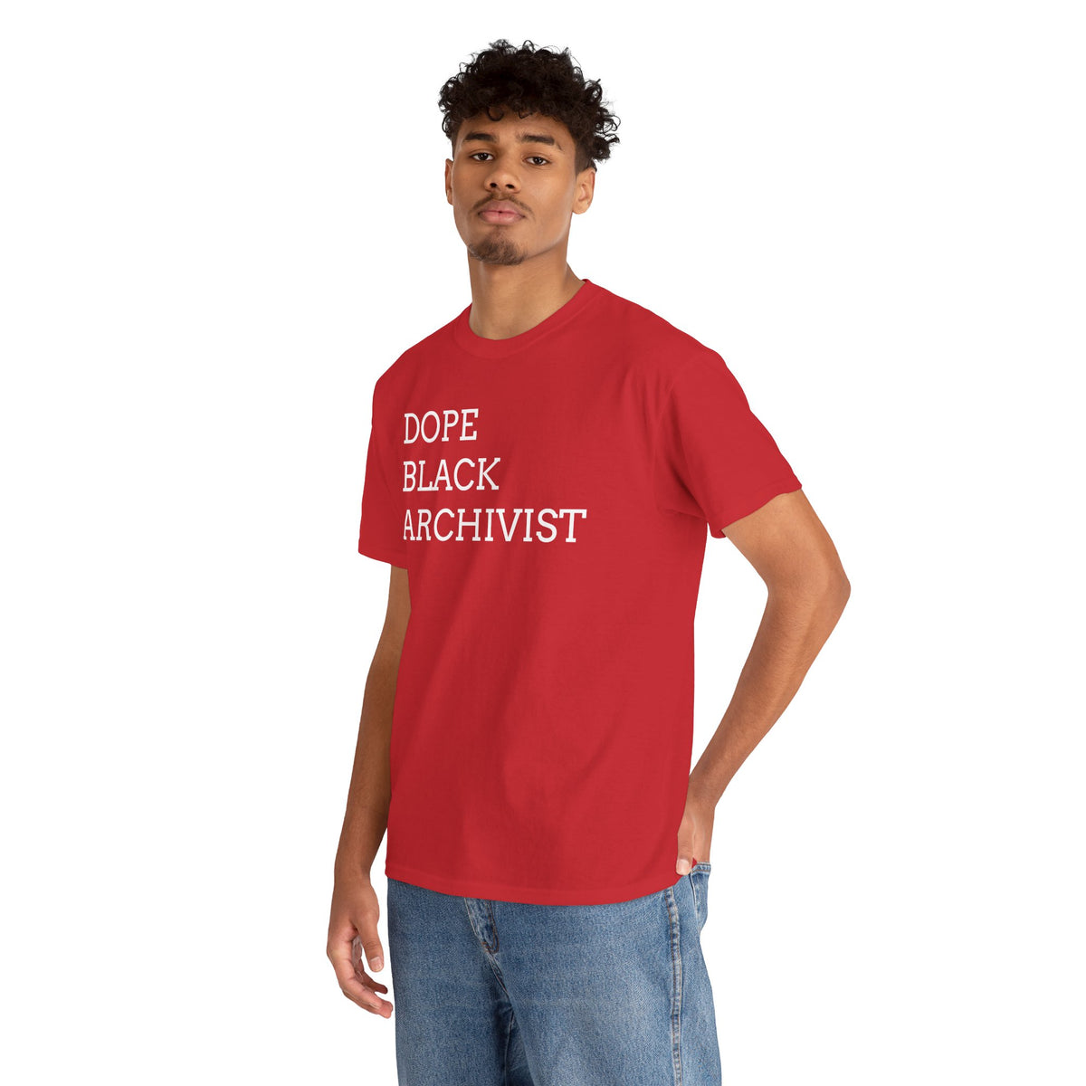 Dope Black Archivist Tee — Black Typography T-Shirt for Archivists & Cultural Workers