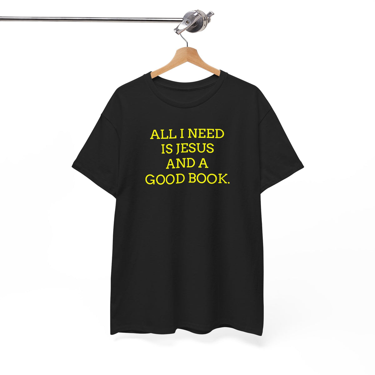 "All I Need Is Jesus and a Good Book" Faith Tee - Christian T‑Shirt