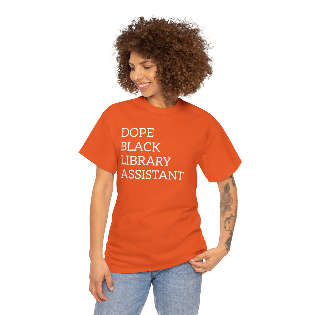 Dope Black Library Assistant T‑Shirt