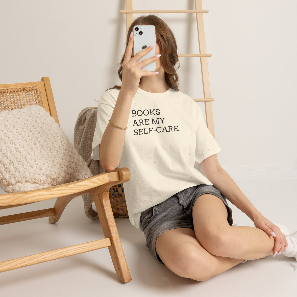 Books Are My Self-Care Tee — Literary Quote T‑Shirt for Book Lovers