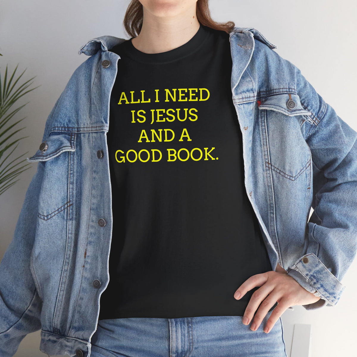 "All I Need Is Jesus and a Good Book" Faith Tee - Christian T‑Shirt