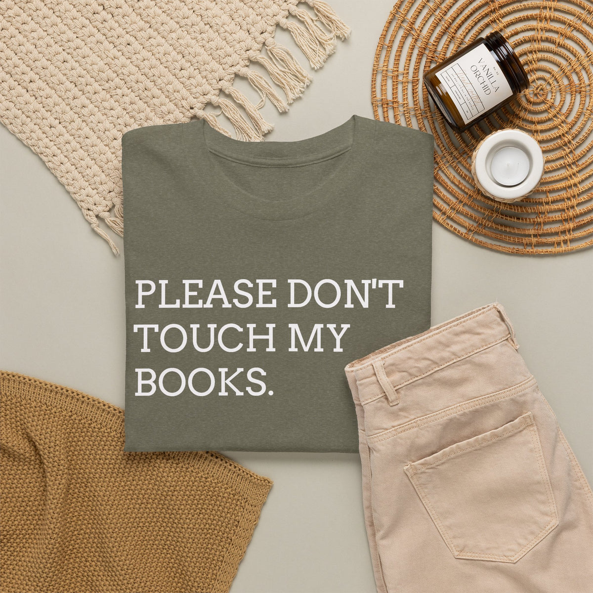Please Don’t Touch My Books T-Shirt — Funny Book Lover Tee