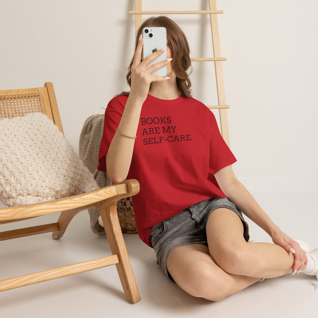 Books Are My Self-Care Tee — Literary Quote T‑Shirt for Book Lovers