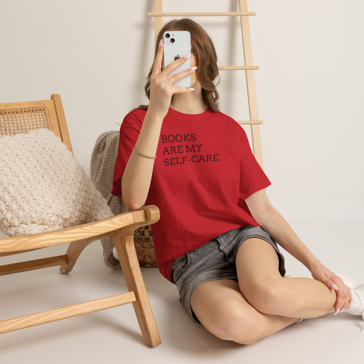 Books Are My Self-Care Tee — Literary Quote T‑Shirt for Book Lovers