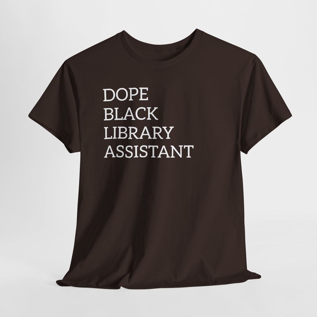 Dope Black Library Assistant T‑Shirt