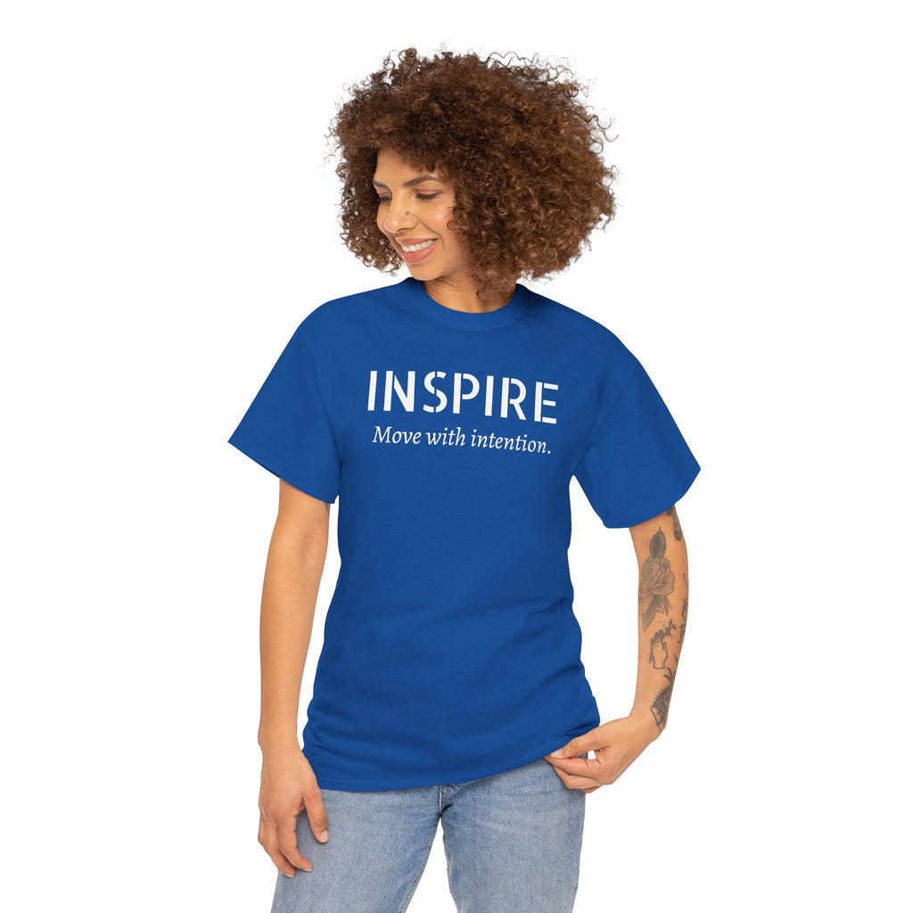 Inspire “Move with Intention” Tee — Motivational Graphic T-Shirt