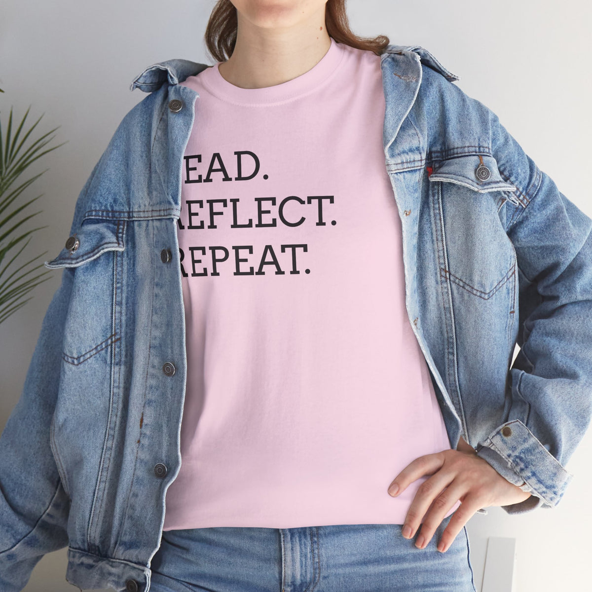Read. Reflect. Repeat. T-Shirt — Minimalist Literary Tee for Book Lovers