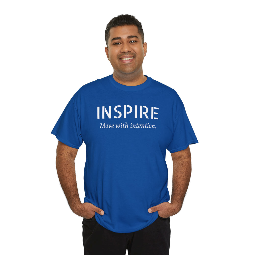 Inspire “Move with Intention” Tee — Motivational Graphic T-Shirt