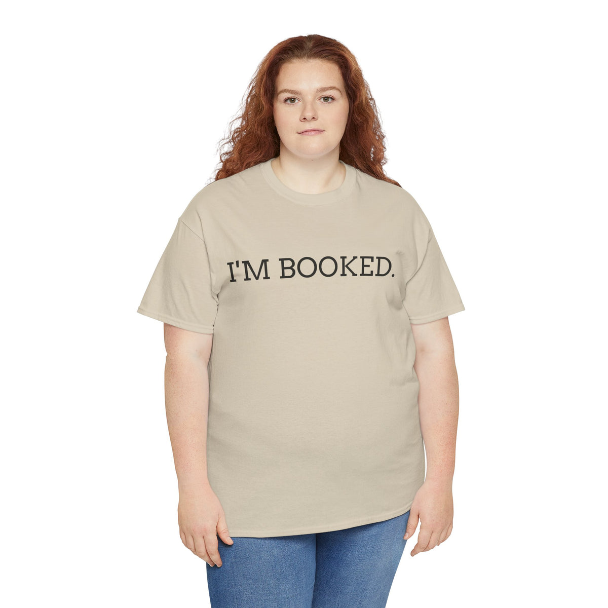 I'M BOOKED. T-Shirt — Funny Reader Tee for Book Lovers, Literary Gift