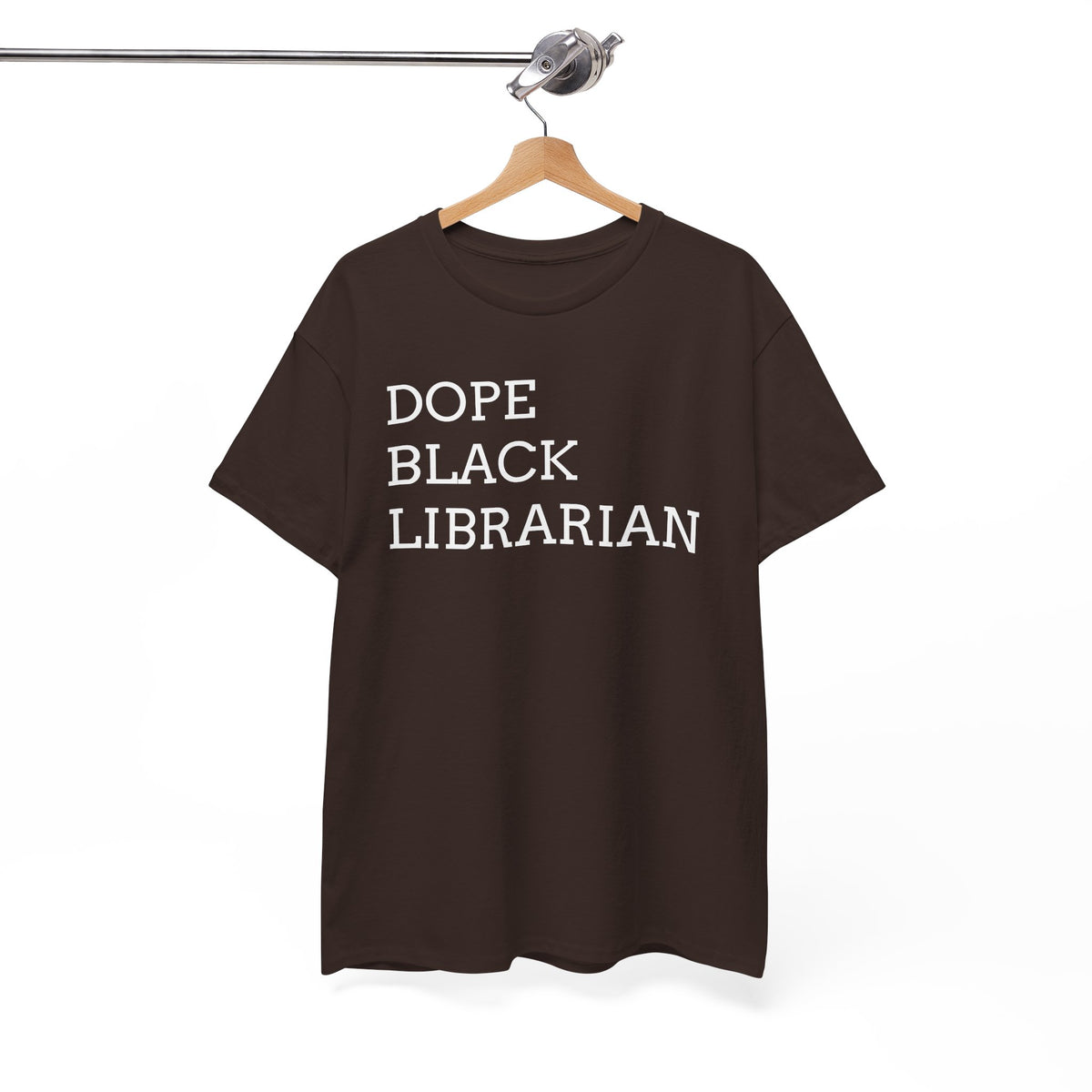 Dope Black Librarian T-Shirt — Bold Typography Tee for Black Librarians & Book Lovers