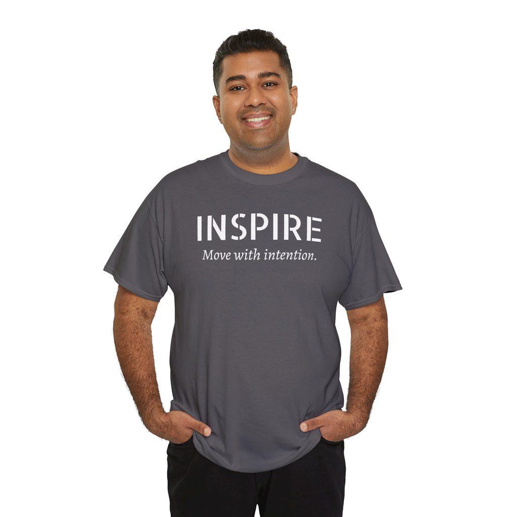 Inspire “Move with Intention” Tee — Motivational Graphic T-Shirt