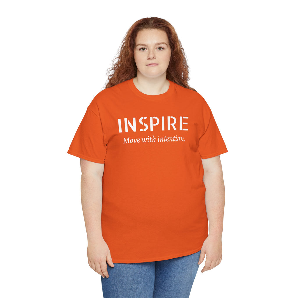 Inspire “Move with Intention” Tee — Motivational Graphic T-Shirt