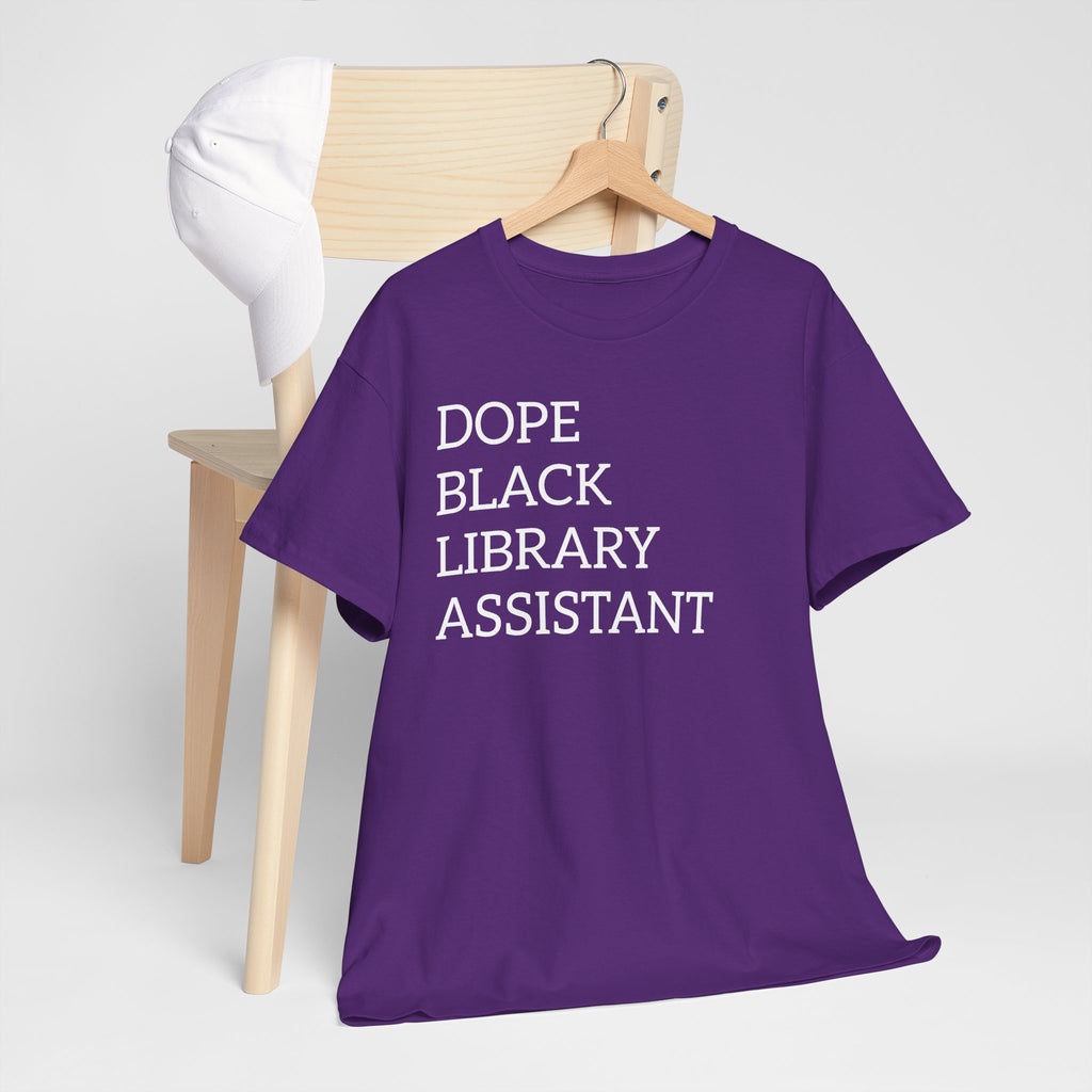 Dope Black Library Assistant T‑Shirt