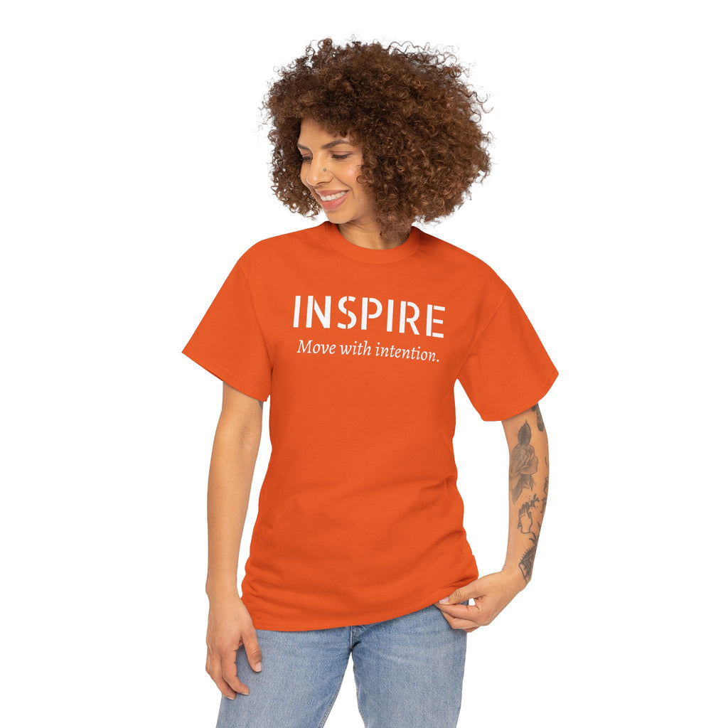 Inspire “Move with Intention” Tee — Motivational Graphic T-Shirt