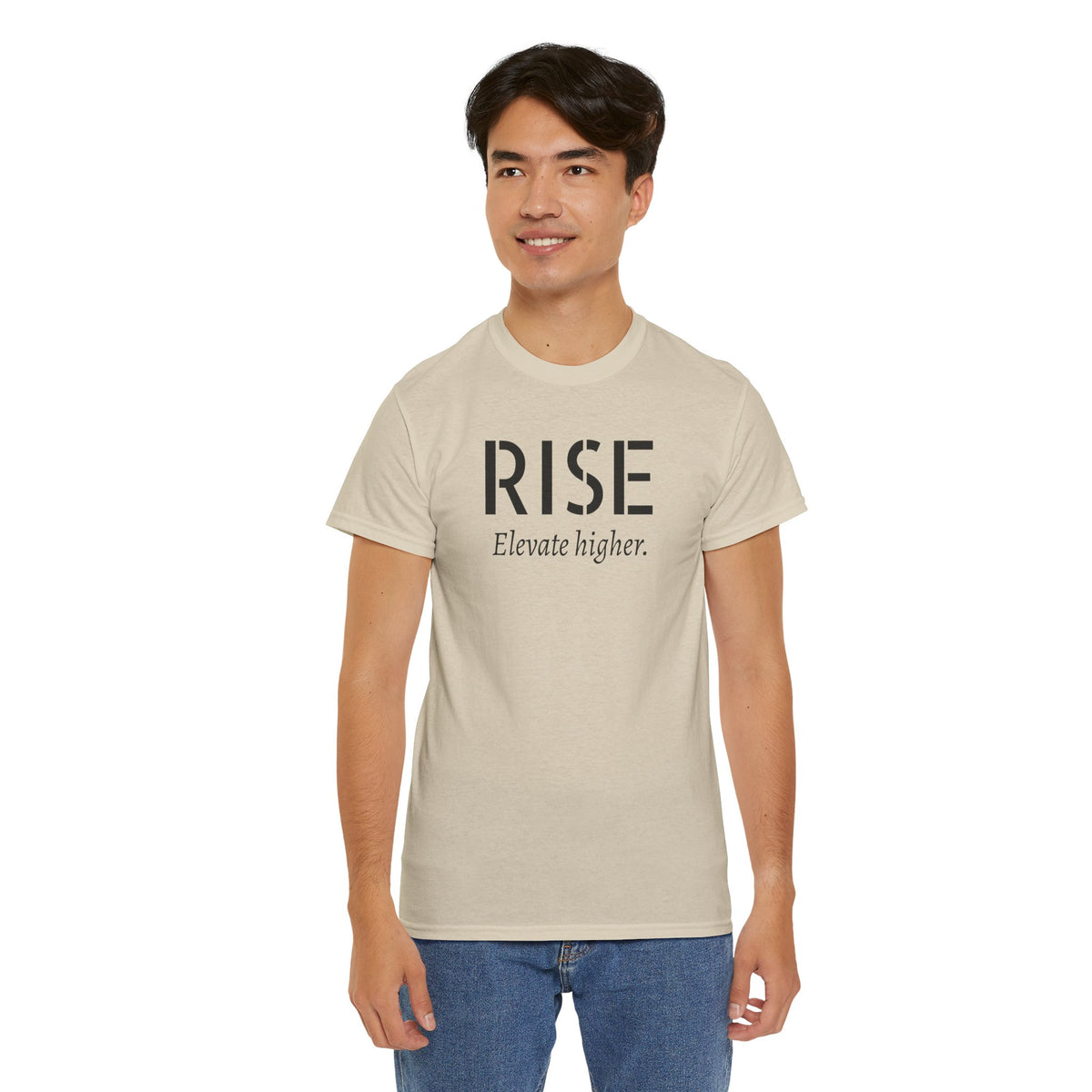 Rise "Elevate Higher" T-Shirt — Inspirational Motivational Tee