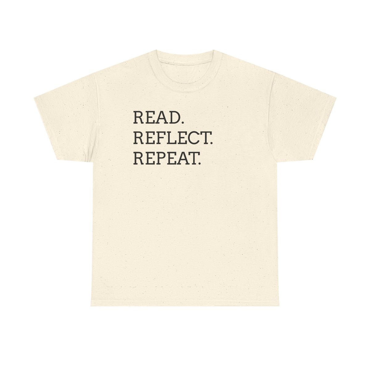 Read. Reflect. Repeat. T-Shirt — Minimalist Literary Tee for Book Lovers