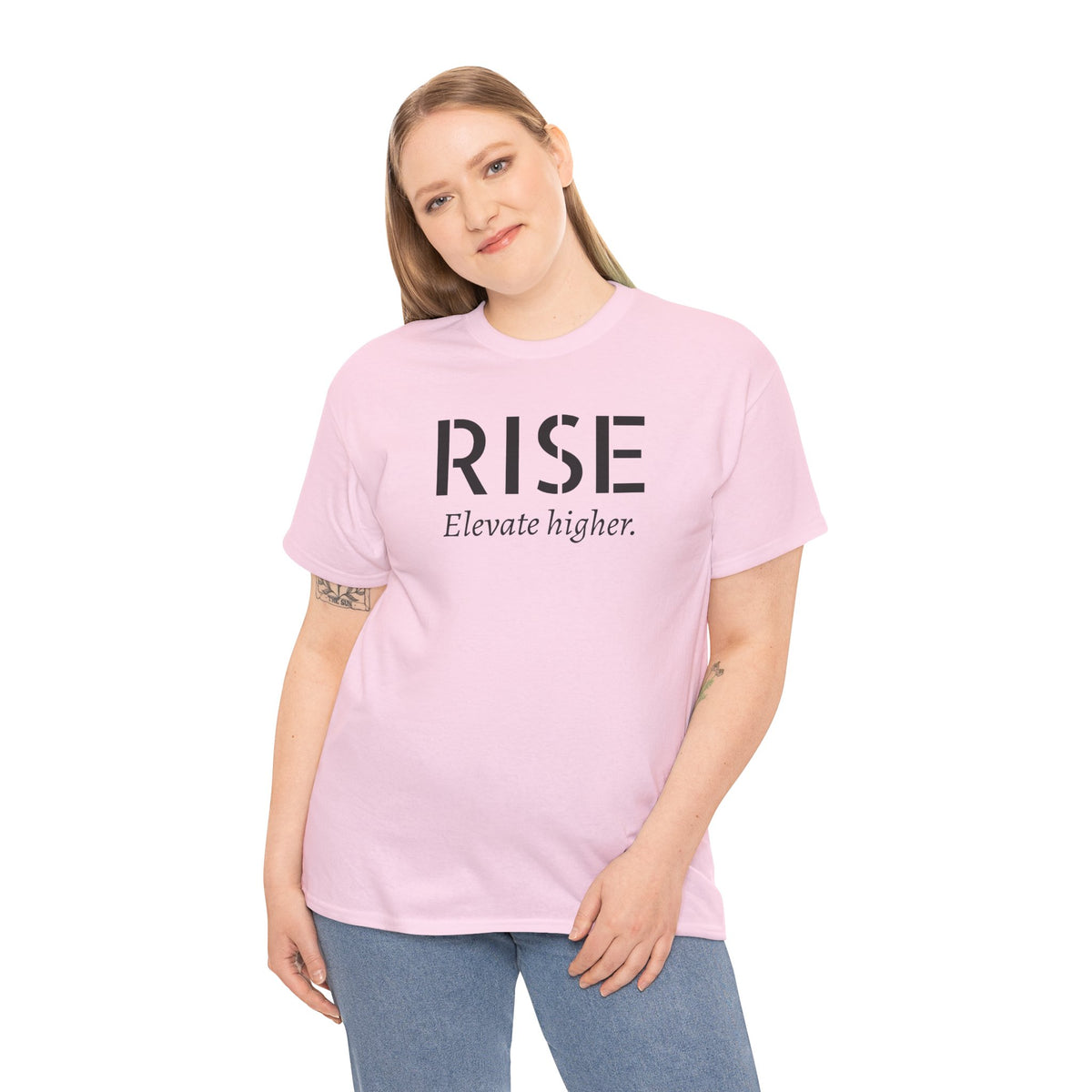 Rise "Elevate Higher" T-Shirt — Inspirational Motivational Tee