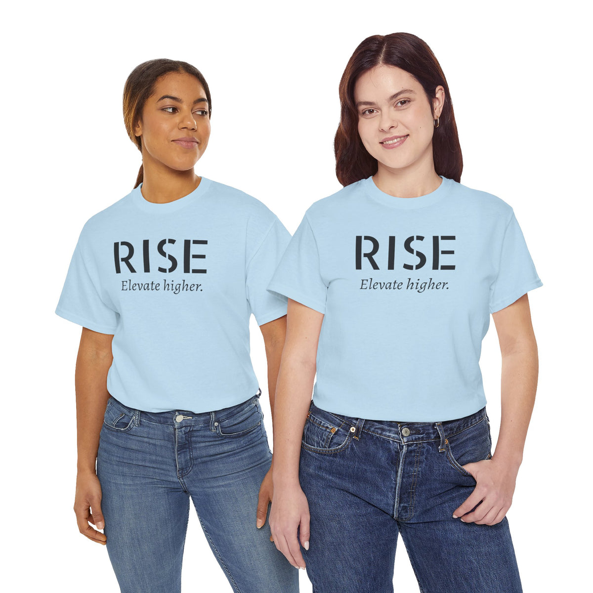 Rise "Elevate Higher" T-Shirt — Inspirational Motivational Tee