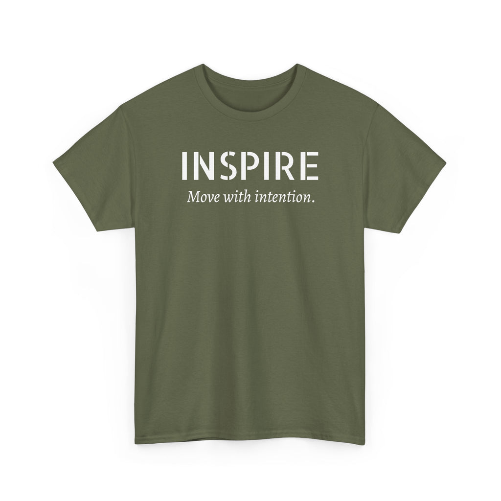 Inspire “Move with Intention” Tee — Motivational Graphic T-Shirt