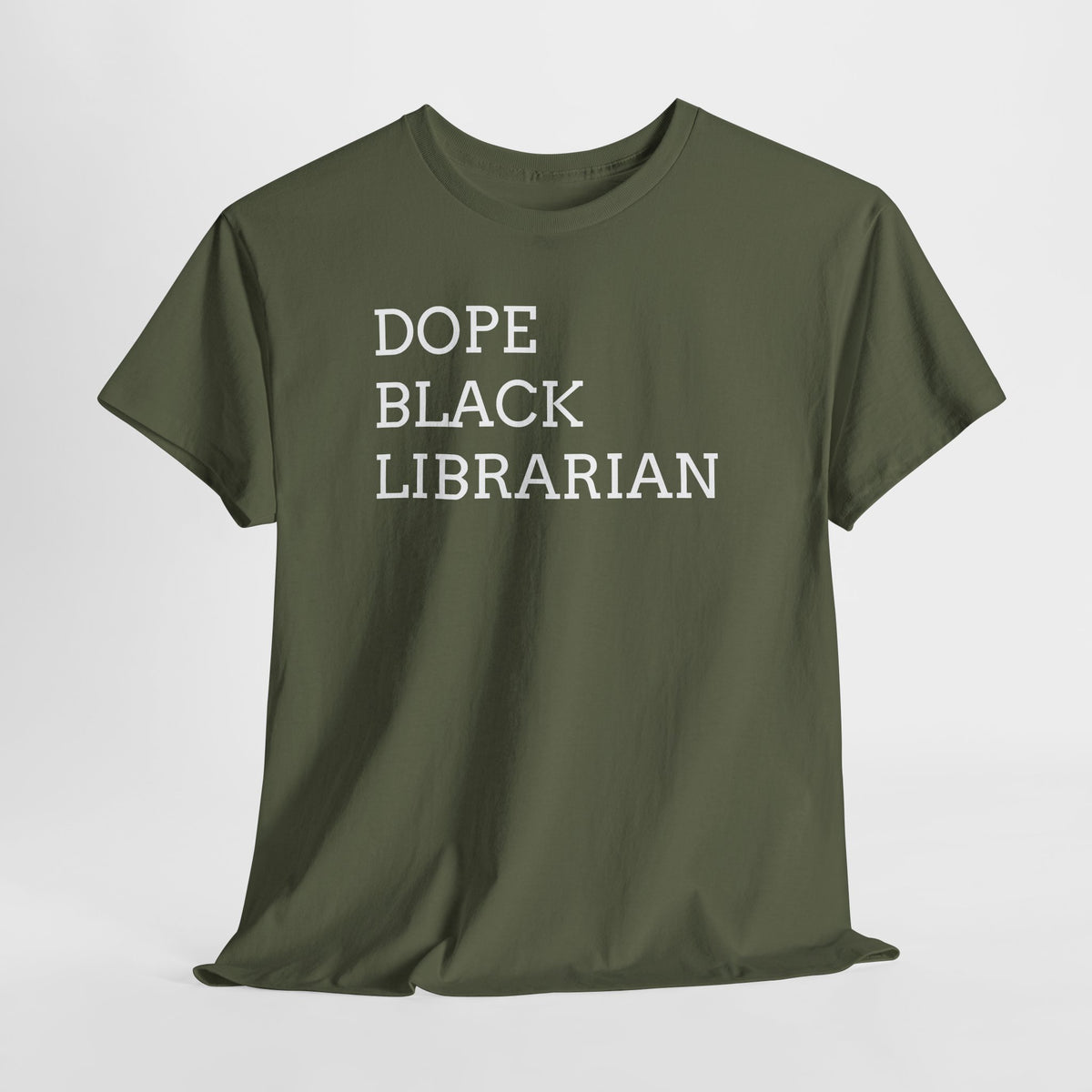 Dope Black Librarian T-Shirt — Bold Typography Tee for Black Librarians & Book Lovers