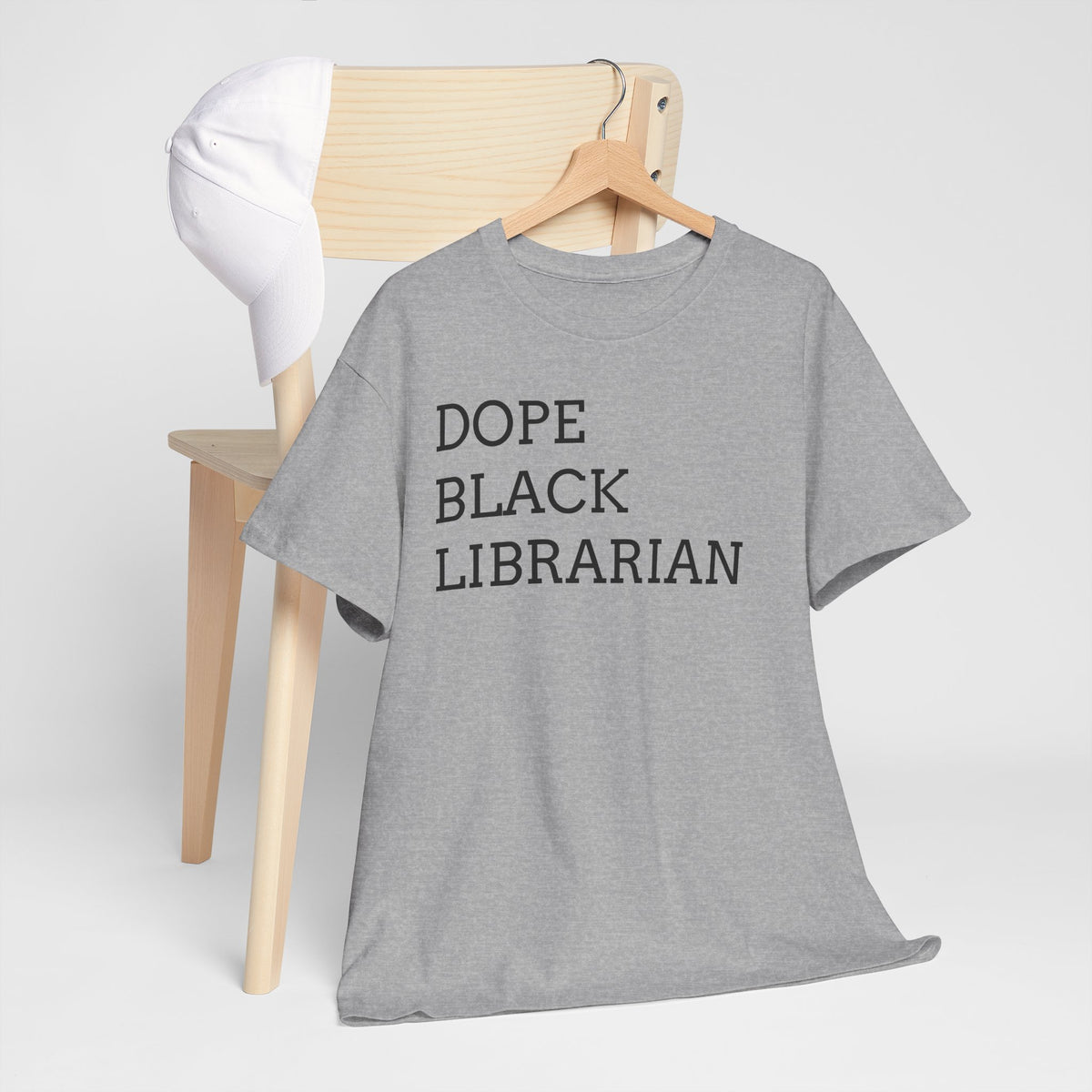Dope Black Librarian T-Shirt — Bold Text Tee for Black Librarians, Gift for Library Professionals