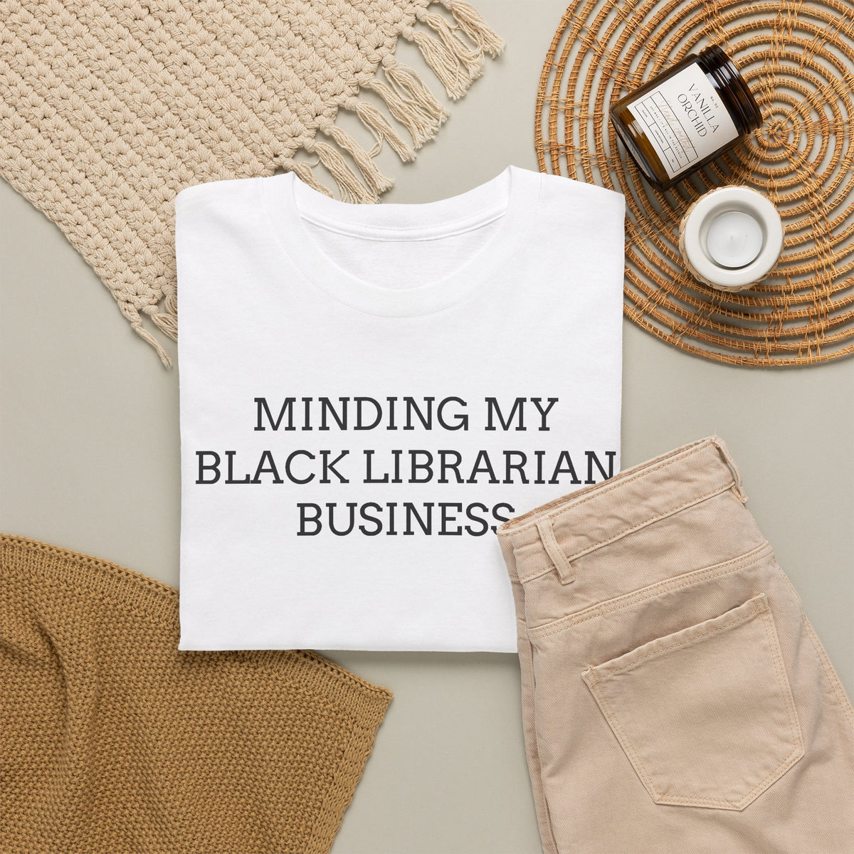 Minding My Black Librarian Business Tee