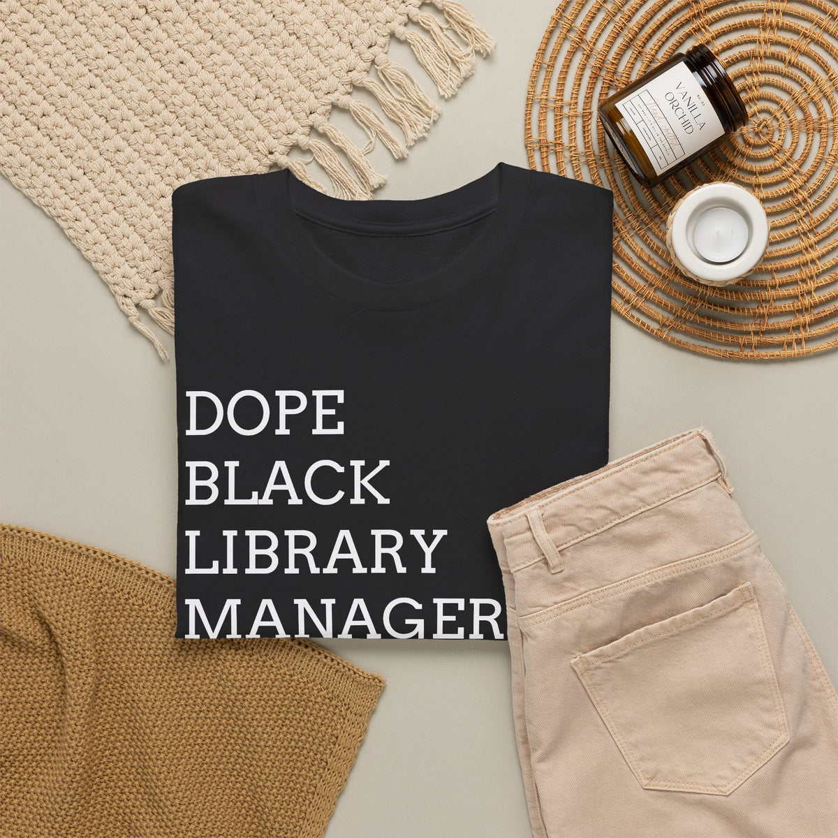 Dope Black Library Manager T-Shirt