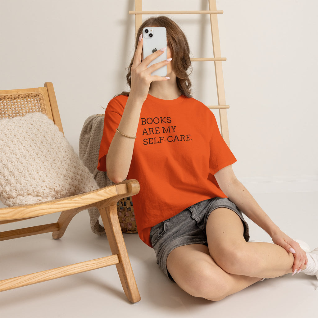 Books Are My Self-Care Tee — Literary Quote T‑Shirt for Book Lovers