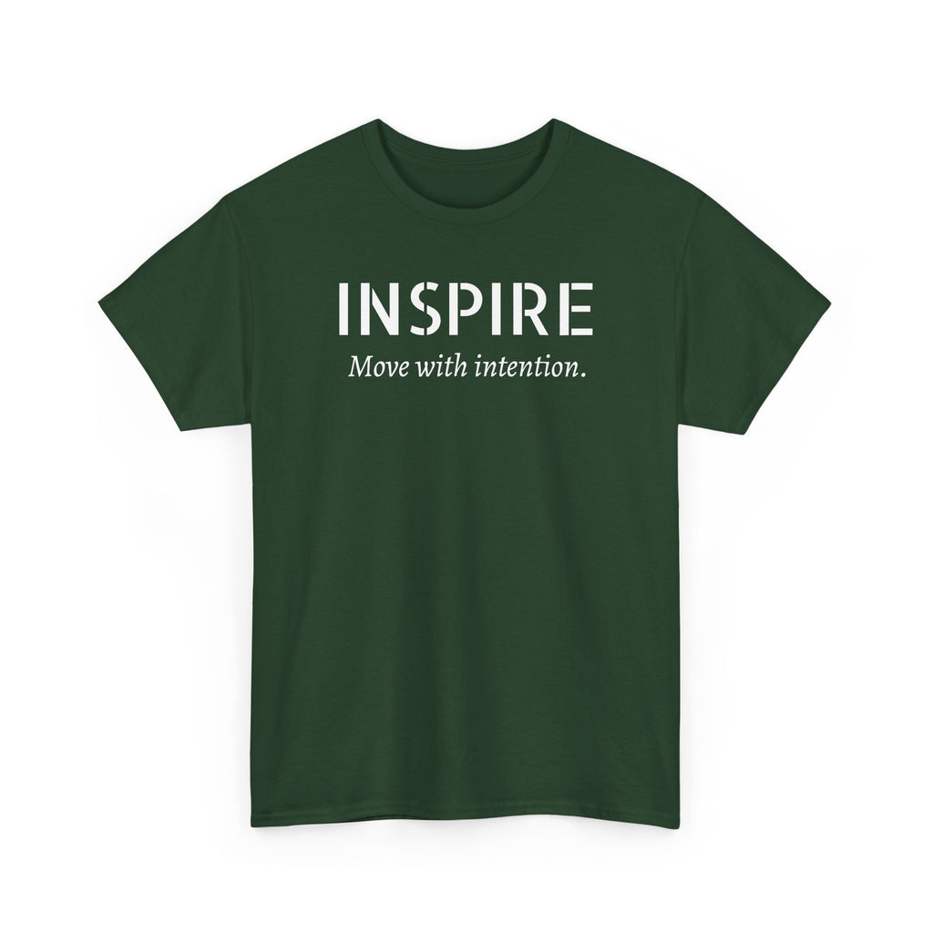 Inspire “Move with Intention” Tee — Motivational Graphic T-Shirt