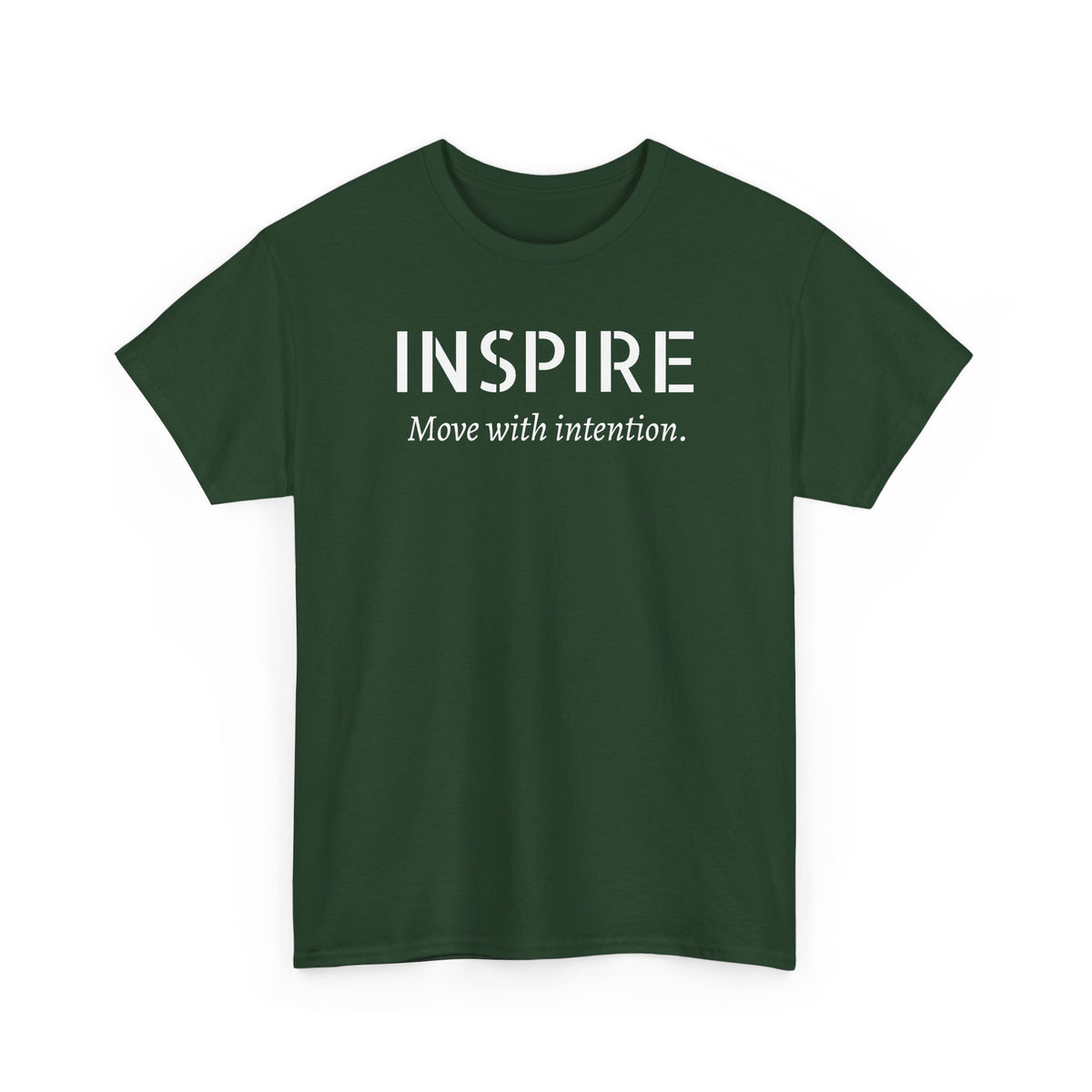 Inspire “Move with Intention” Tee — Motivational Graphic T-Shirt