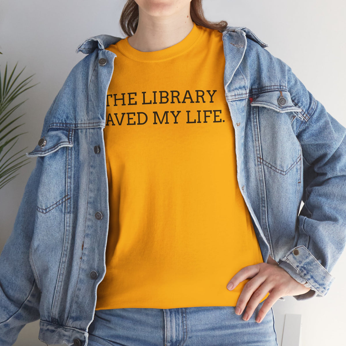 Library Saved My Life T-Shirt — Literary Quote Tee for Book Lovers