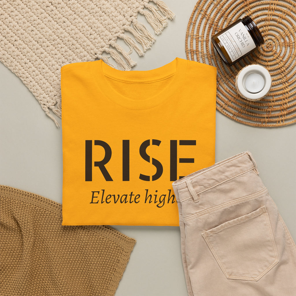 Rise "Elevate Higher" T-Shirt — Inspirational Motivational Tee